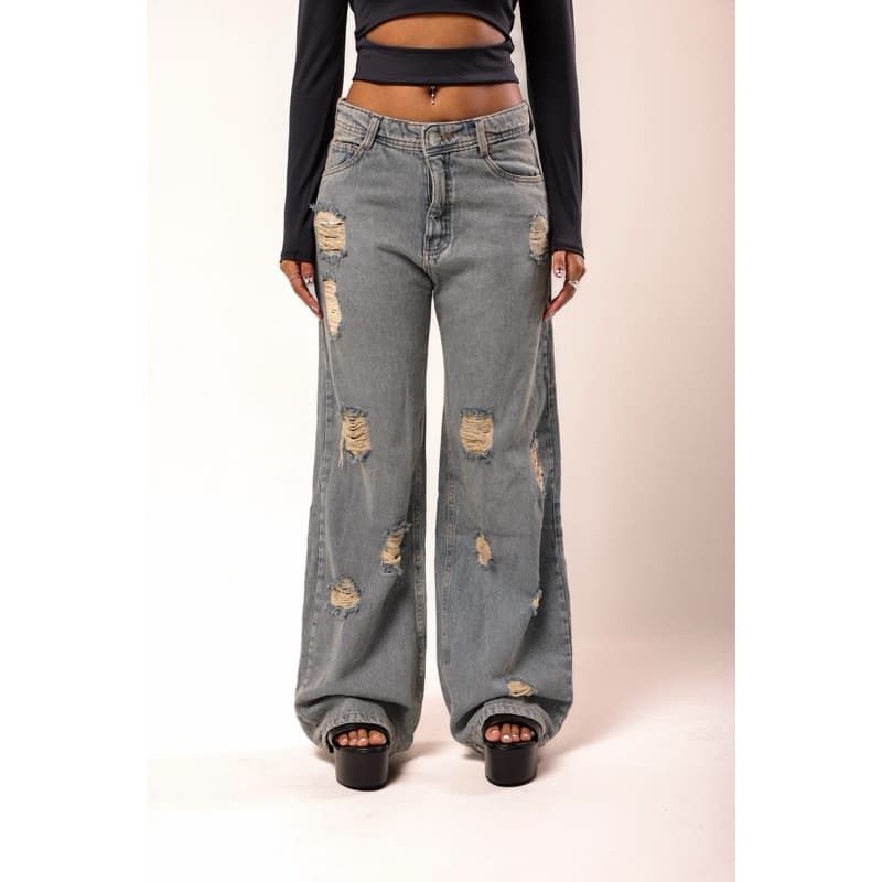 Calça Jeans Rasgada