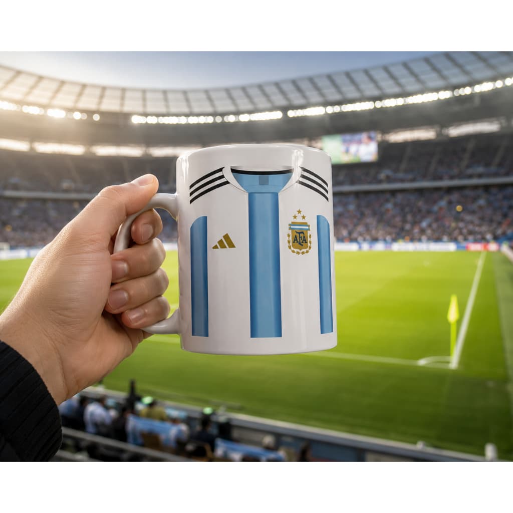 Caneca Argentina SEU NOME Personalizada Futebol
