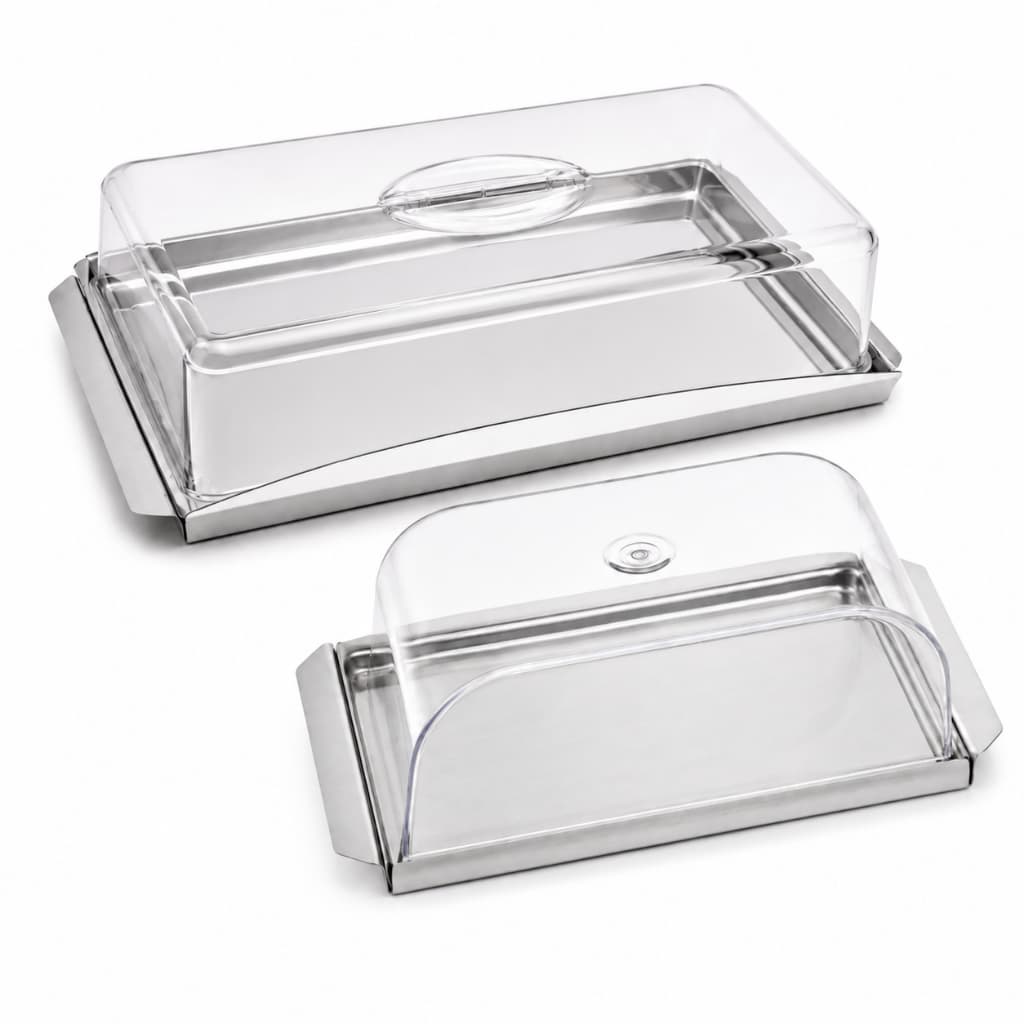 Kit Porta Frios e Manteigueira Inox Essence