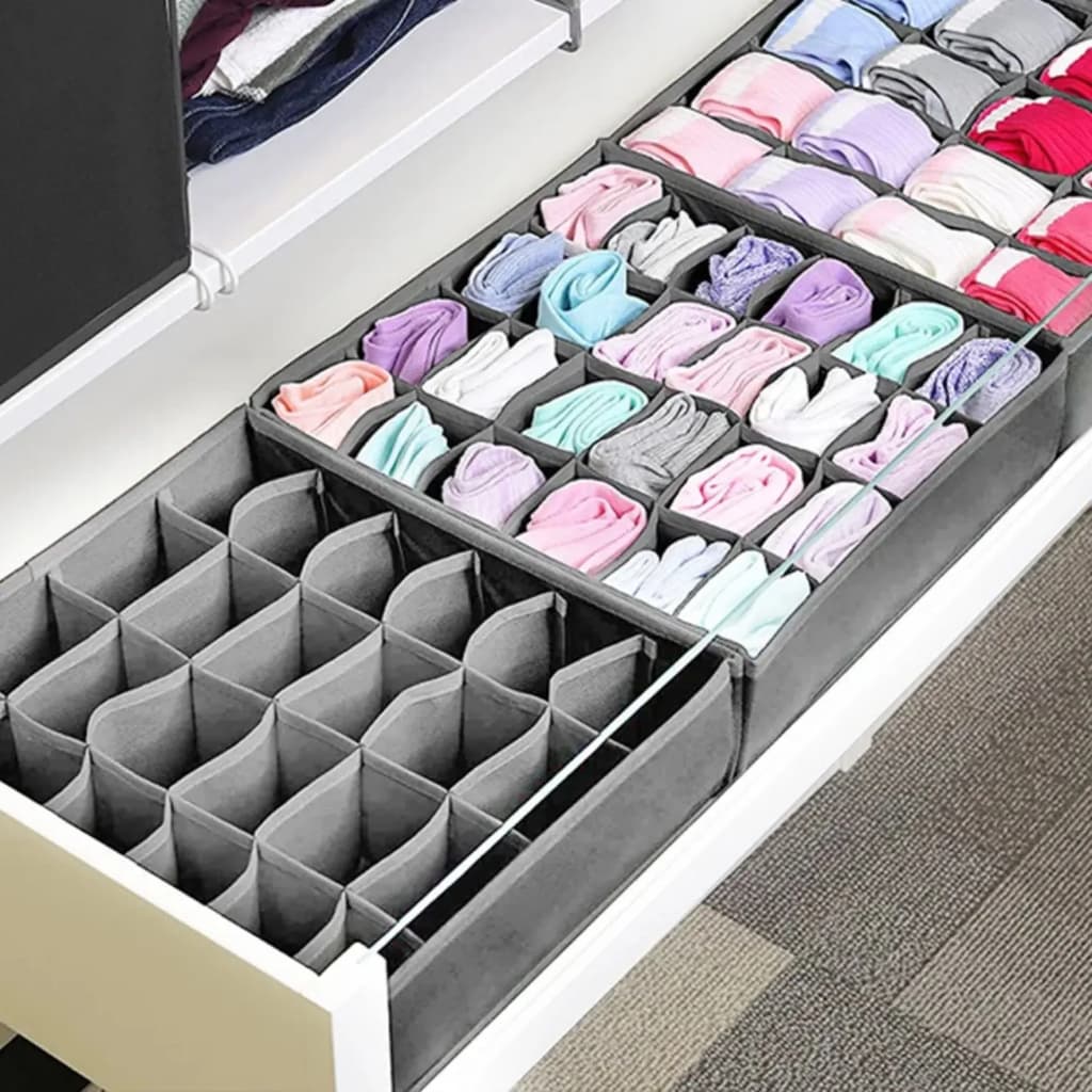 Organizador de Gaveta Colmeia com Divisórias Dobráveis para Roupas Íntimas
