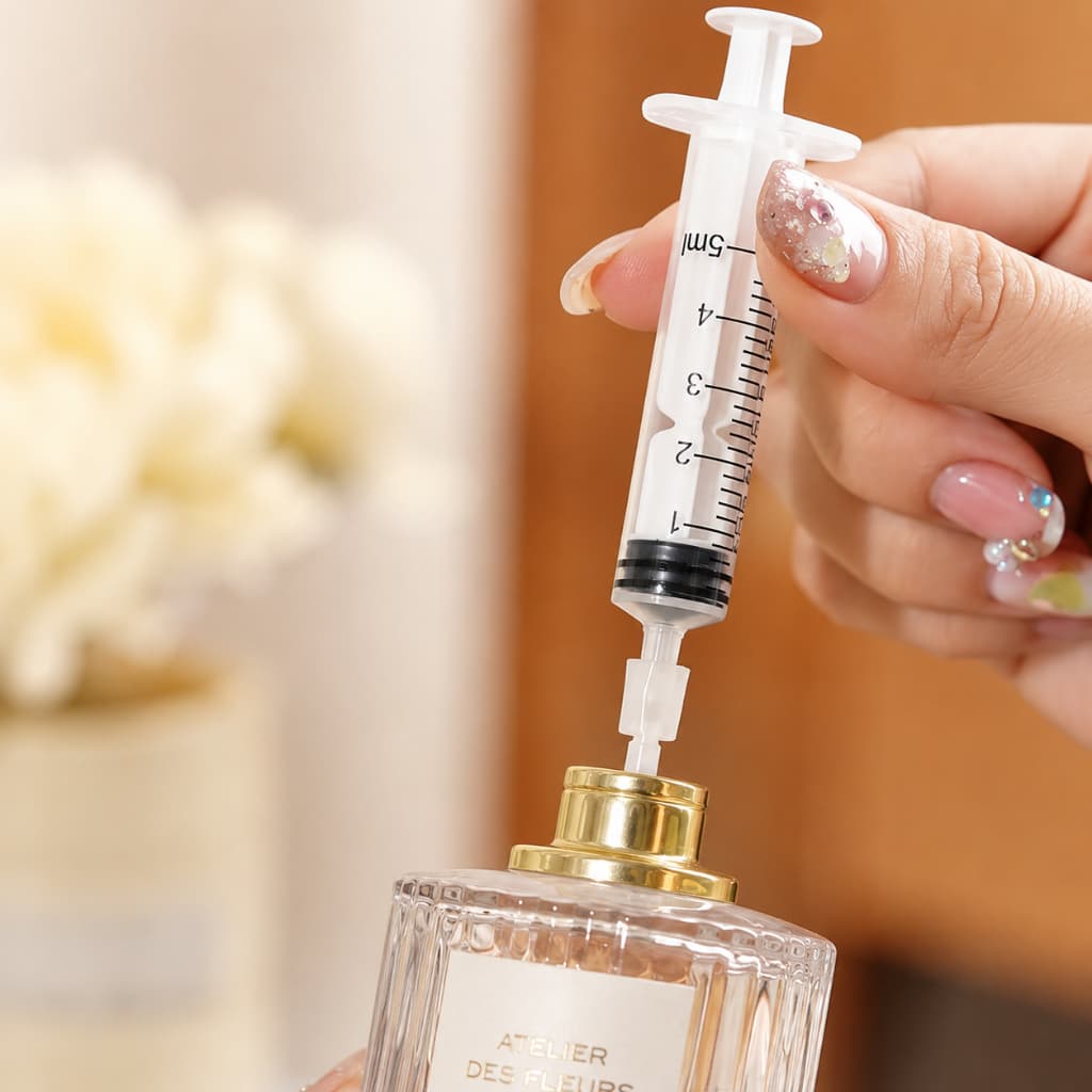 Kit 24 Seringa E Adaptador Decant Tranferência De Perfume
