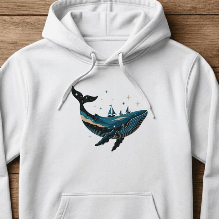 Moletom BALEIA Jubarte Oceano Barcos Mar Praia Surf Surfwear