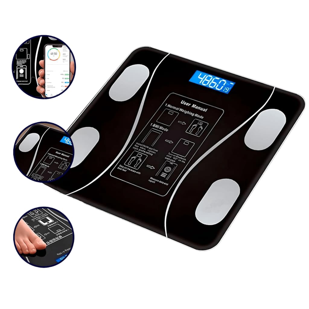 Balança De Piso Digital Bioimpedancia Com Bluetooth 140kg