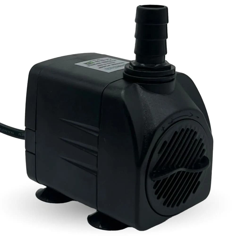 Bomba Submersa 2000l/h Lago Recalque Fontes Aquários Cascata
