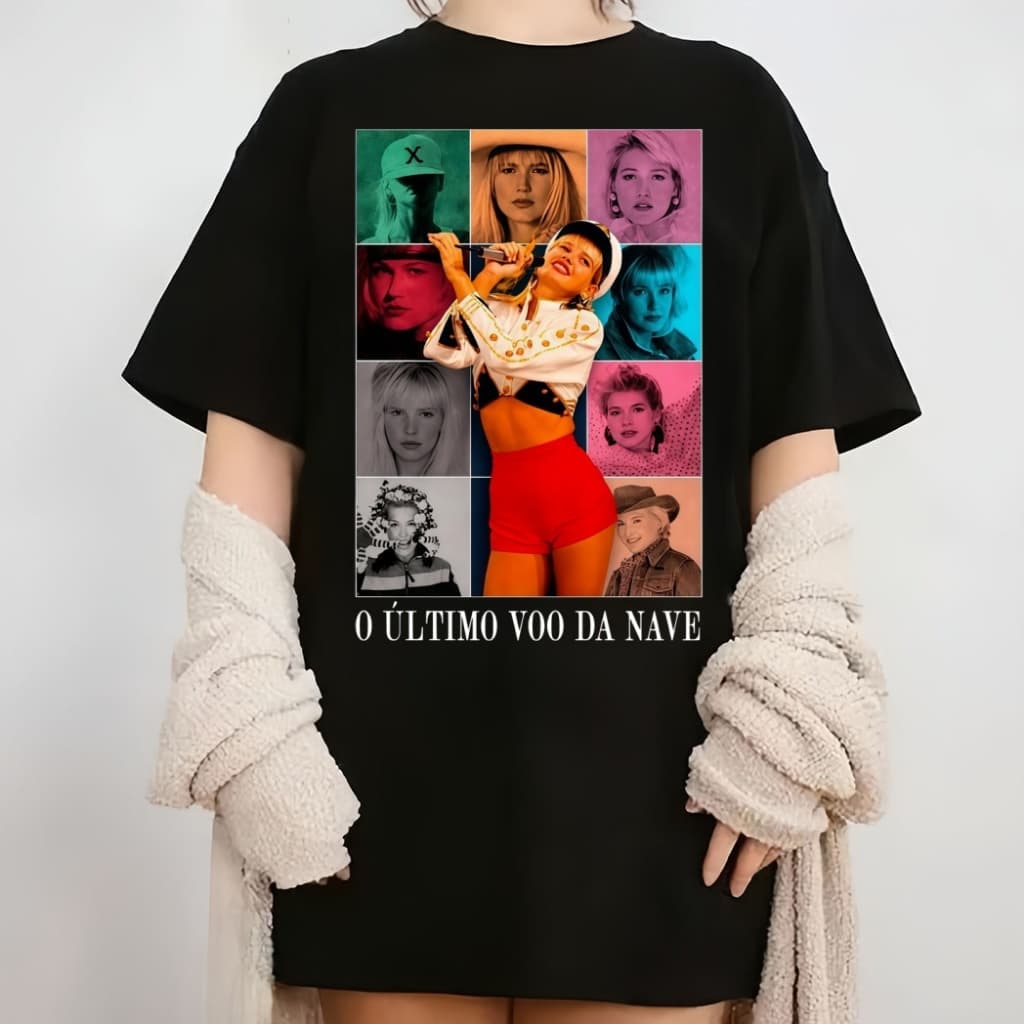 [Camiseta Premium em Algodão Puro]SISI camiseta xuxa o ultimo voo da nave unissex