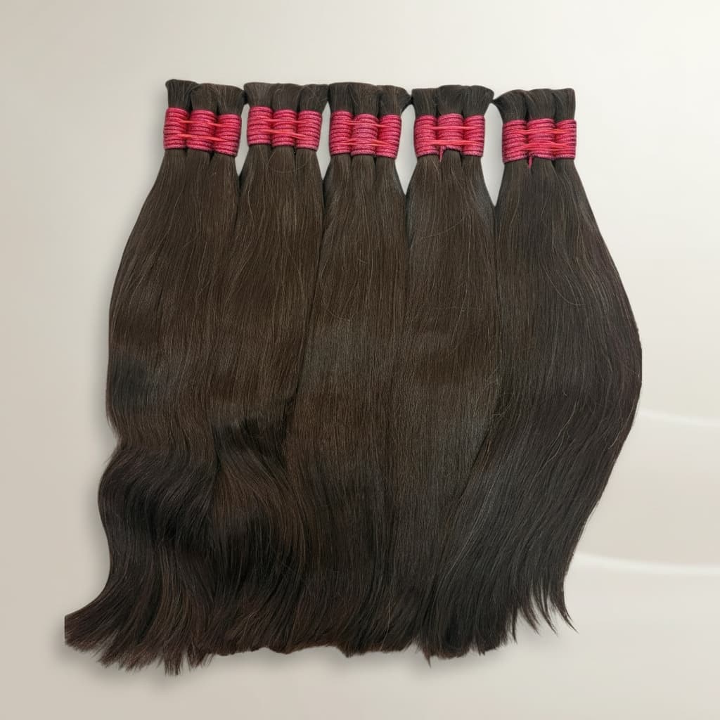 Cabelo Humano Liso 100 gramas Levemente Ondulado 100% Humano Semi Limpo Envio Imediato