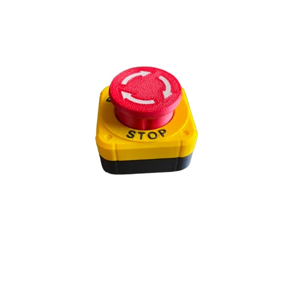 Clicker Antiestresse Fidget Toy Articulado e Clicável em PLA - Botão De Emergência (Aprox 4 cm)