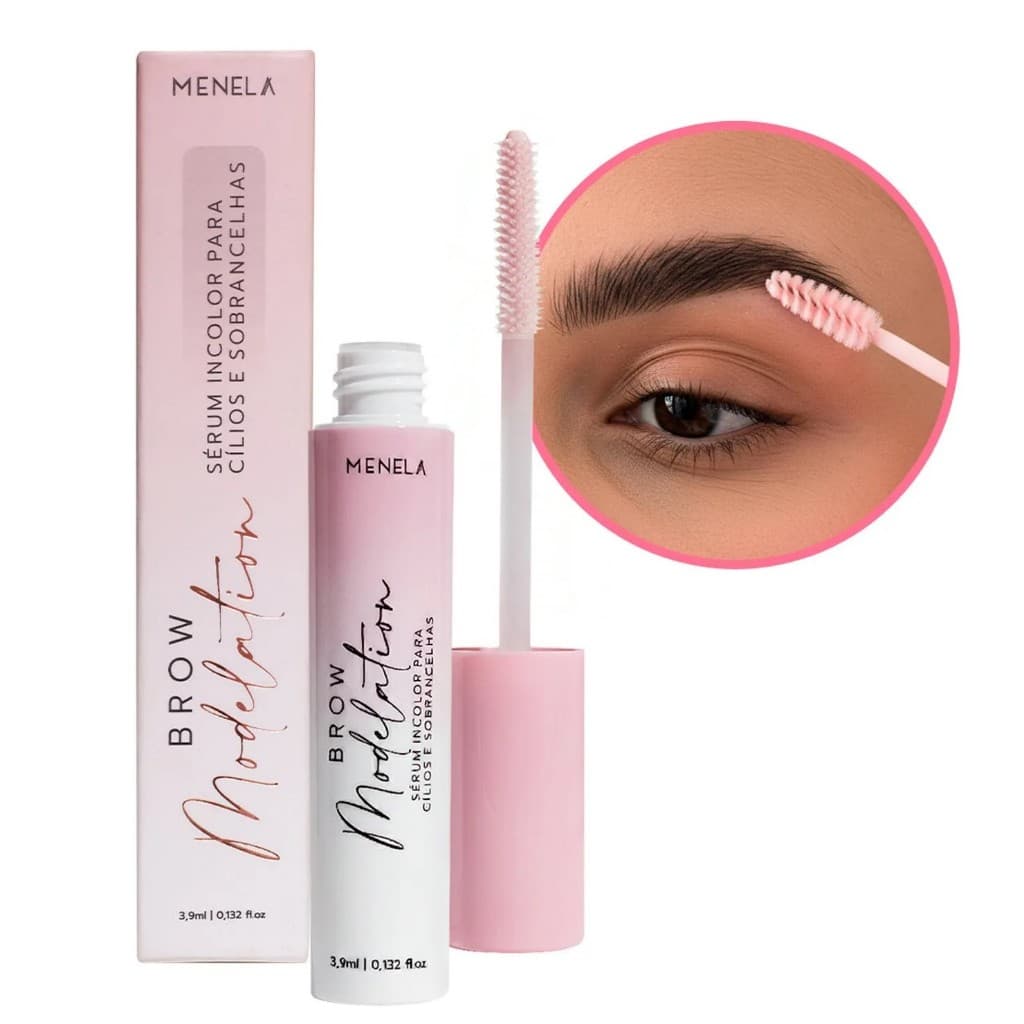 Sérum Brow Modelation Incolor Menela Cílios Sobrancelhas Modela Fortalece