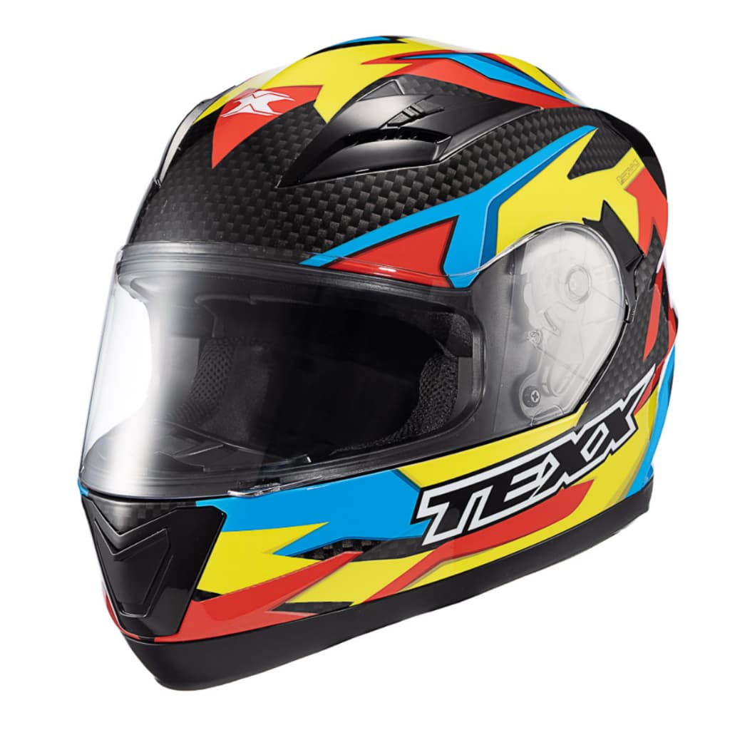 Capacete Texx Strike Ride Azul Verde Vermelho Preto Brilho Capacete Moto Integral Original Viseira Cristal