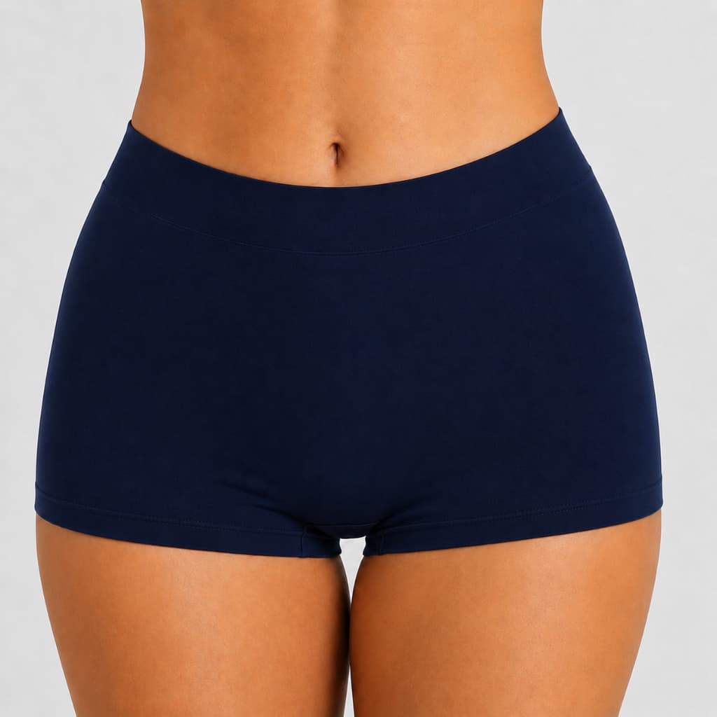 Calcinha Boxer Feminina Adulto Shortinho Sem Costura Básica Confortável Cores Neutras Sortidas