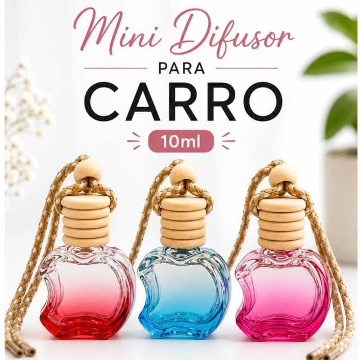 Difusor para Carro 10ml | Diversos Aromas | Aromatizador Veicular Cheirinho Premium