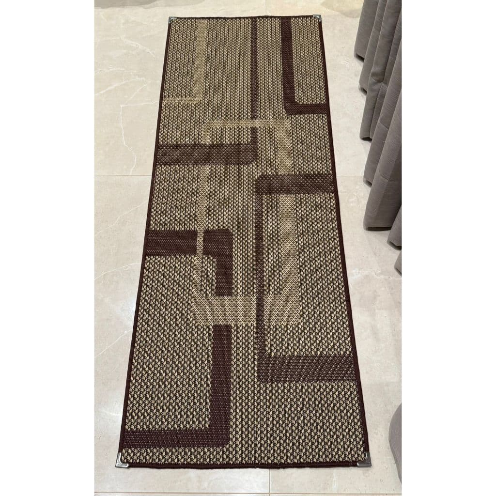 Passadeira Sisal 3,25 x 0,66cm (Com Ponteira, antiderrapante, Para Quartos Cozinha Corredores)