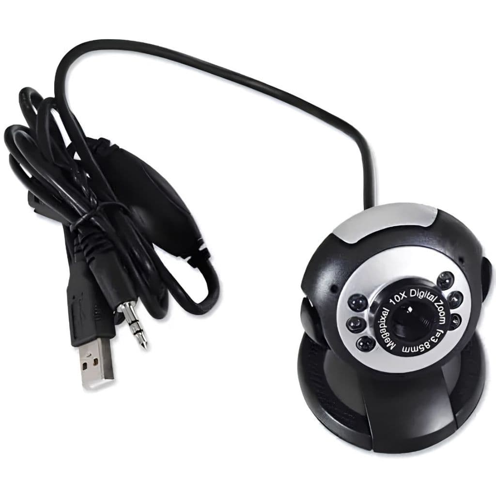 WebCam 3.85mm 10x Zoom Digital Manual P2/USB Resolução VGA