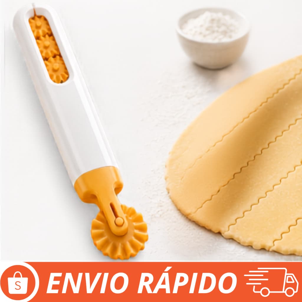 Carretilha Fecha e Corta Massa Profissional para Pastel e Salgados com Sistema de Fechamento Decorativo e Eficiente