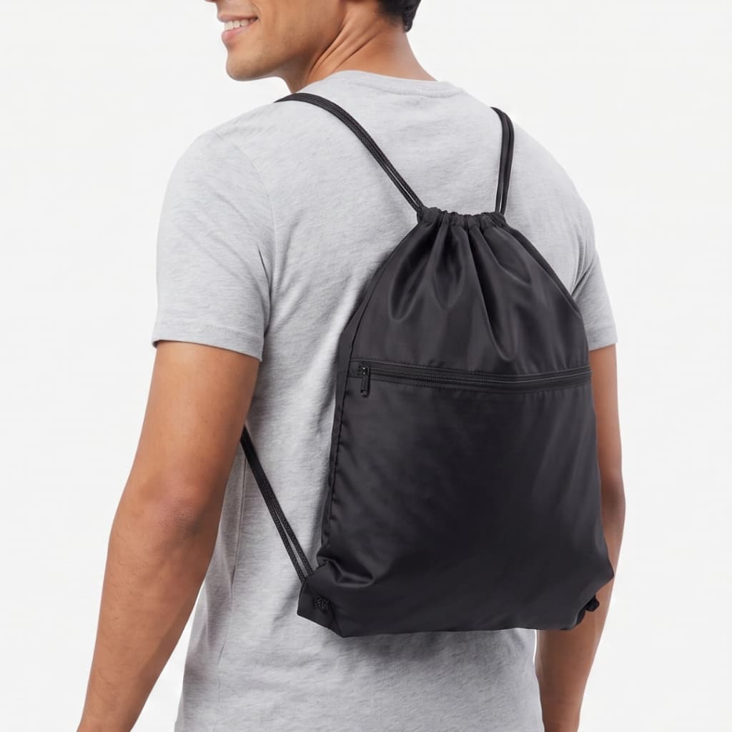 Mochila Saco EcoBag Impermeável Ginastica Saquinho Ajustável Academia Fitness Futebol Fitnes Corrida Unisex