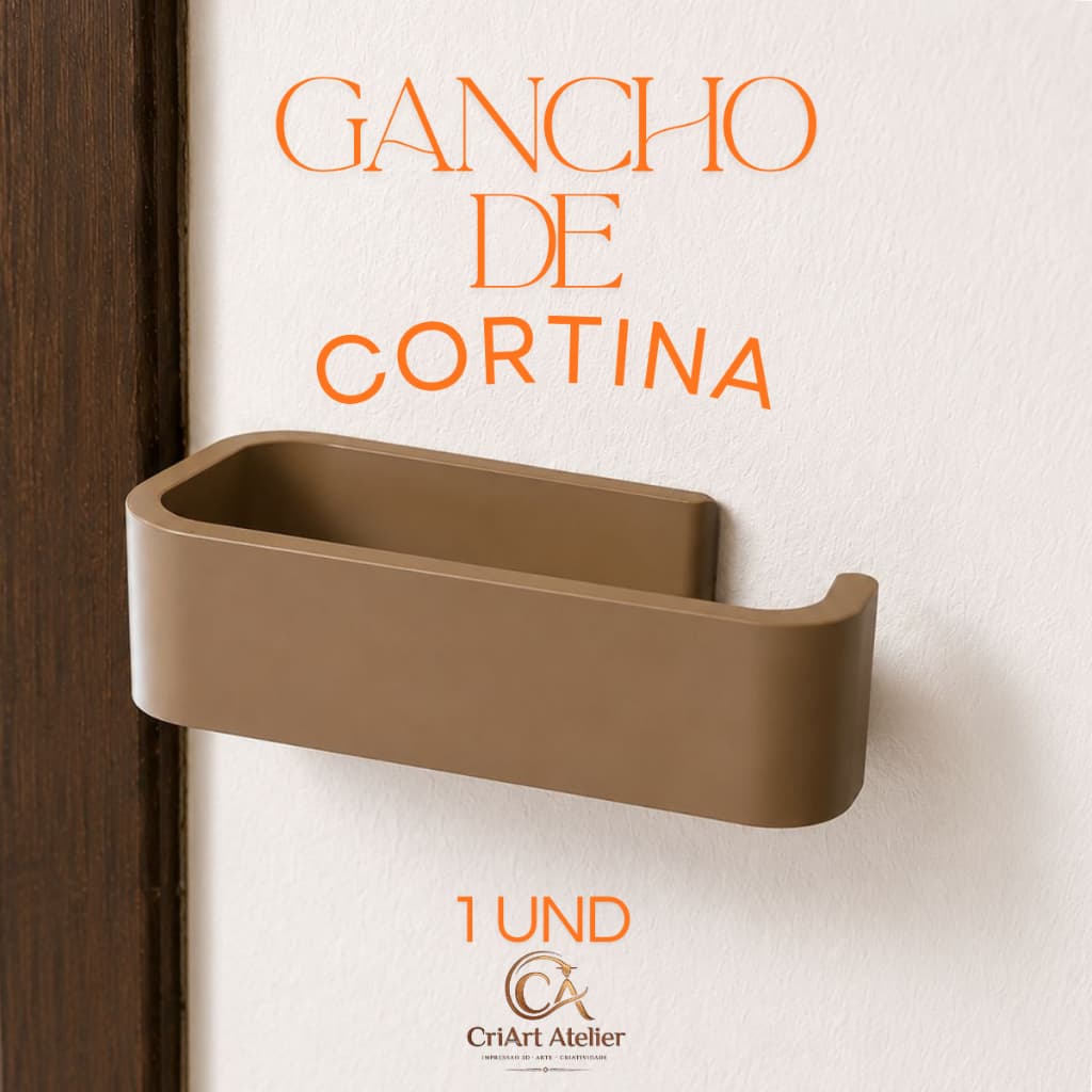 Gancho Prendedor de Cortinas Suporte Cortina de Parede Organizador de Ambiente Sala de Estar Quartos Clean SEM FURO