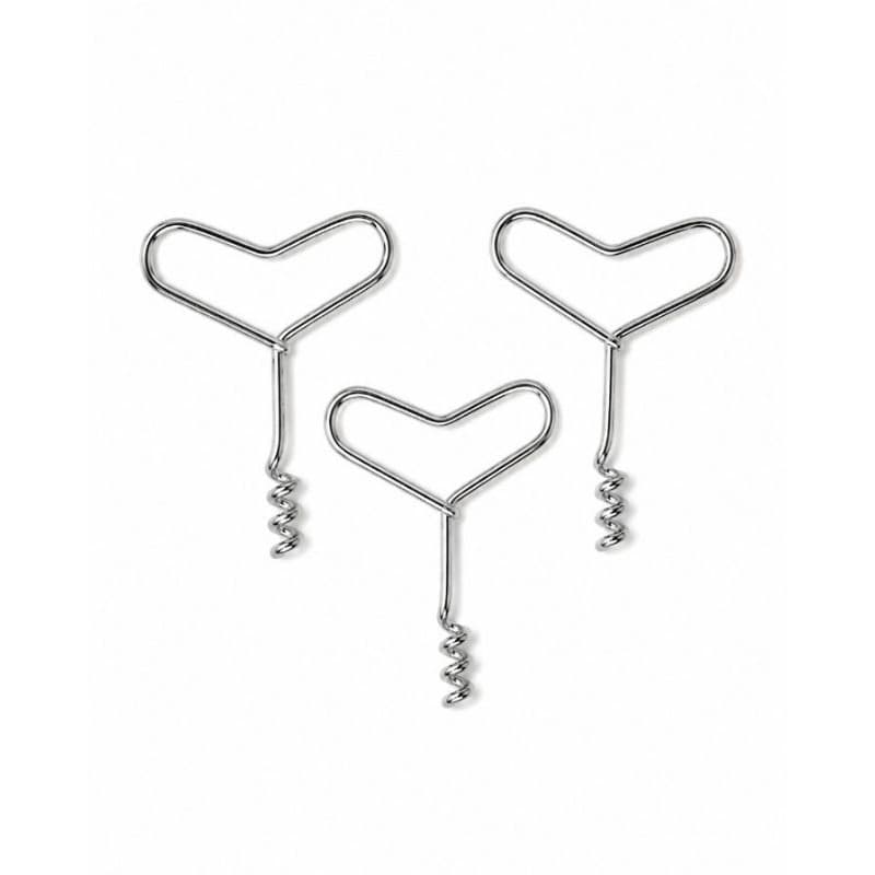 Promoção Kit Saca-Rolha Manual de Metal Coração – Resistente e Sofisticado Pacote com 12 unidades