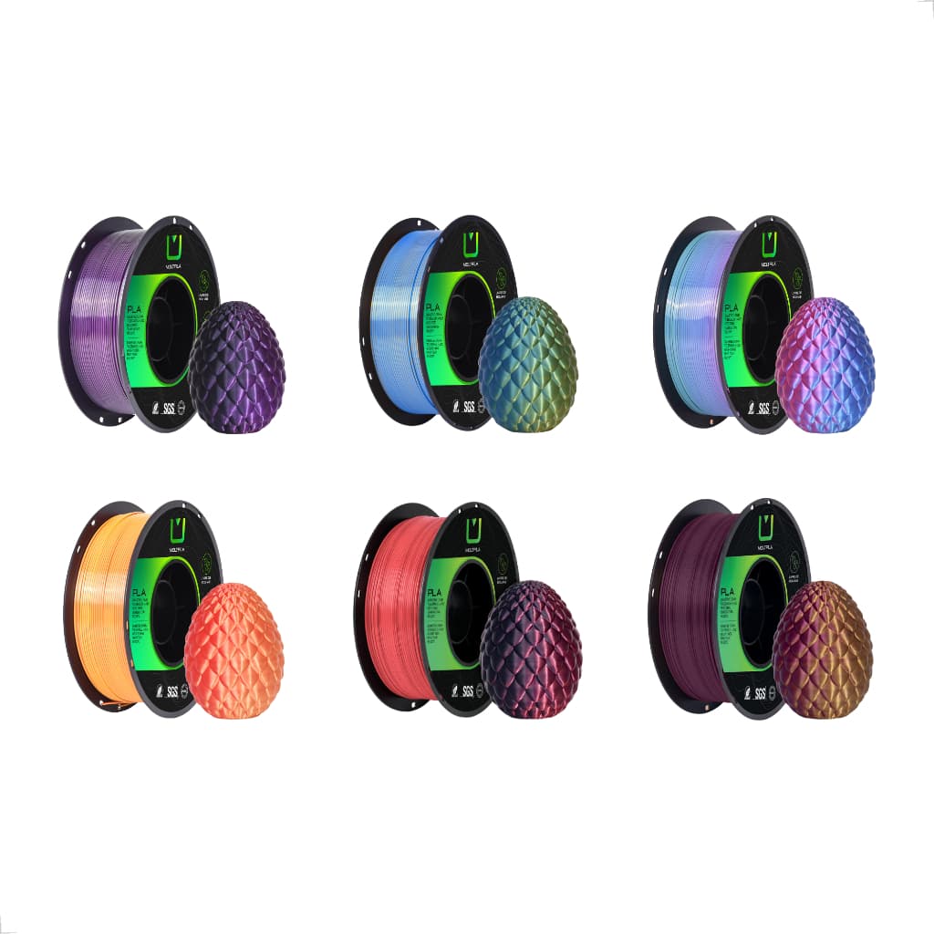 Filamento PLA Silk Duo Color Multfila 1.75mm 1kg – Impressão Bicolor Premium