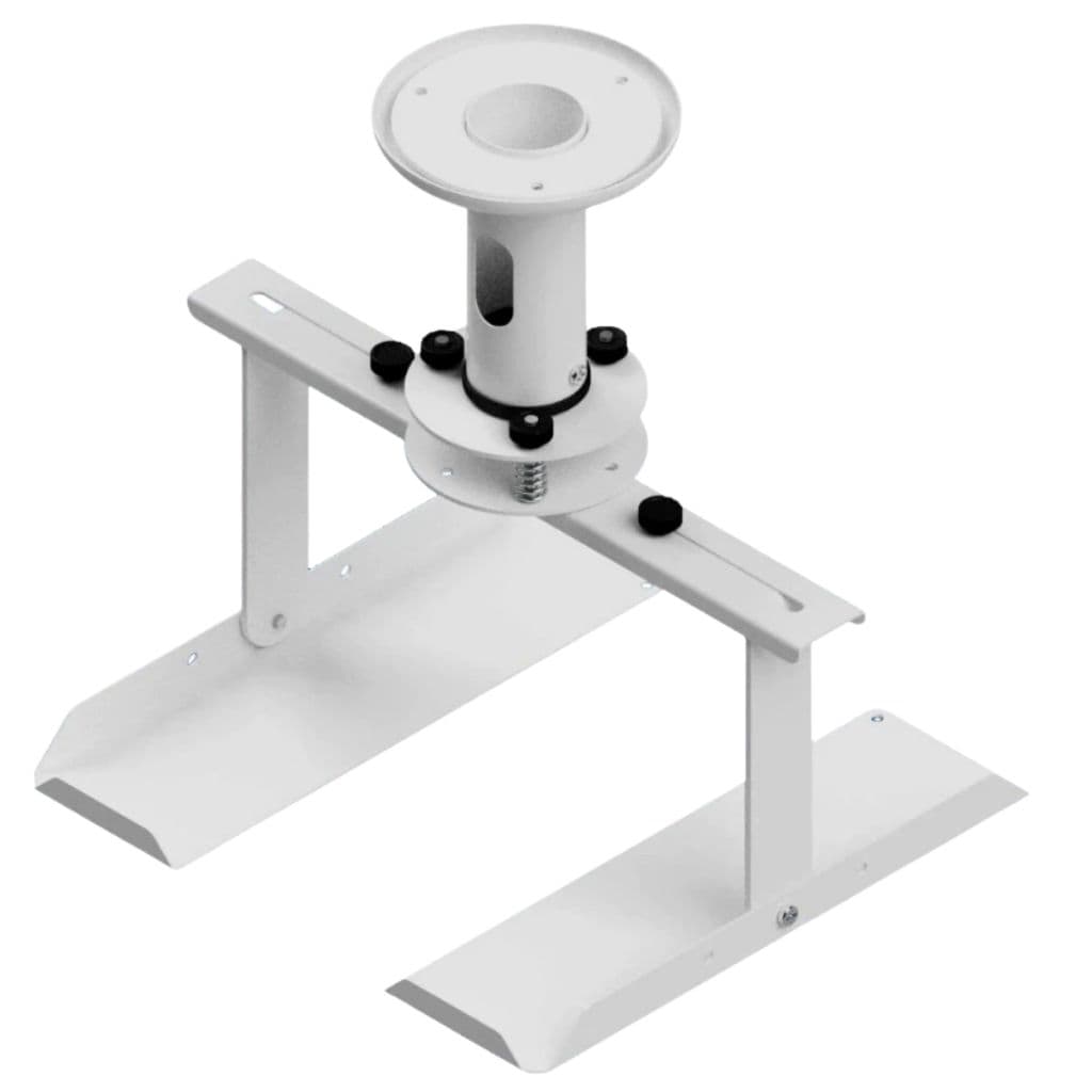 SUPORTE MINI PROJETOR DE TETO ARTICULADO COM BANDEJA AJUSTÁVEL TUBO DE 12 CM