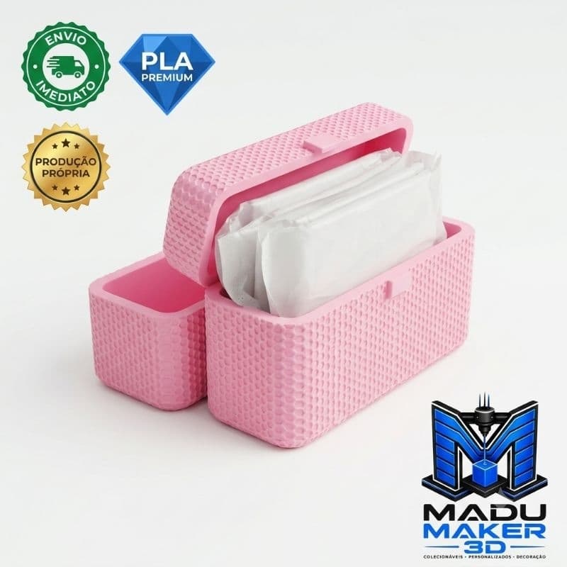 Estojo Porta Absorvente Feminino | Organizador Compacto para Bolsa, Mochila e Necessaire