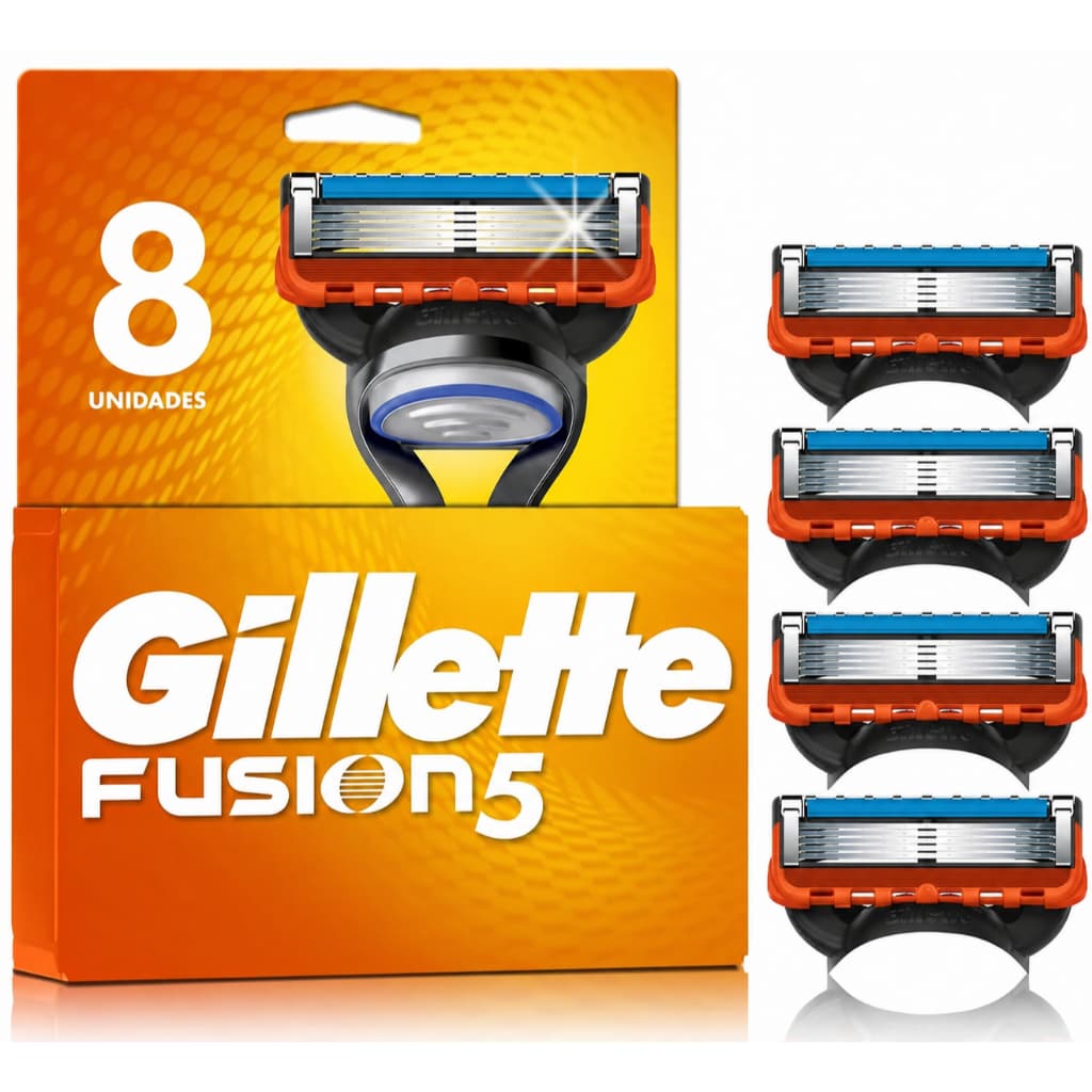 CARGA GILLETTE FUSION 5 C/8 UNIDADES