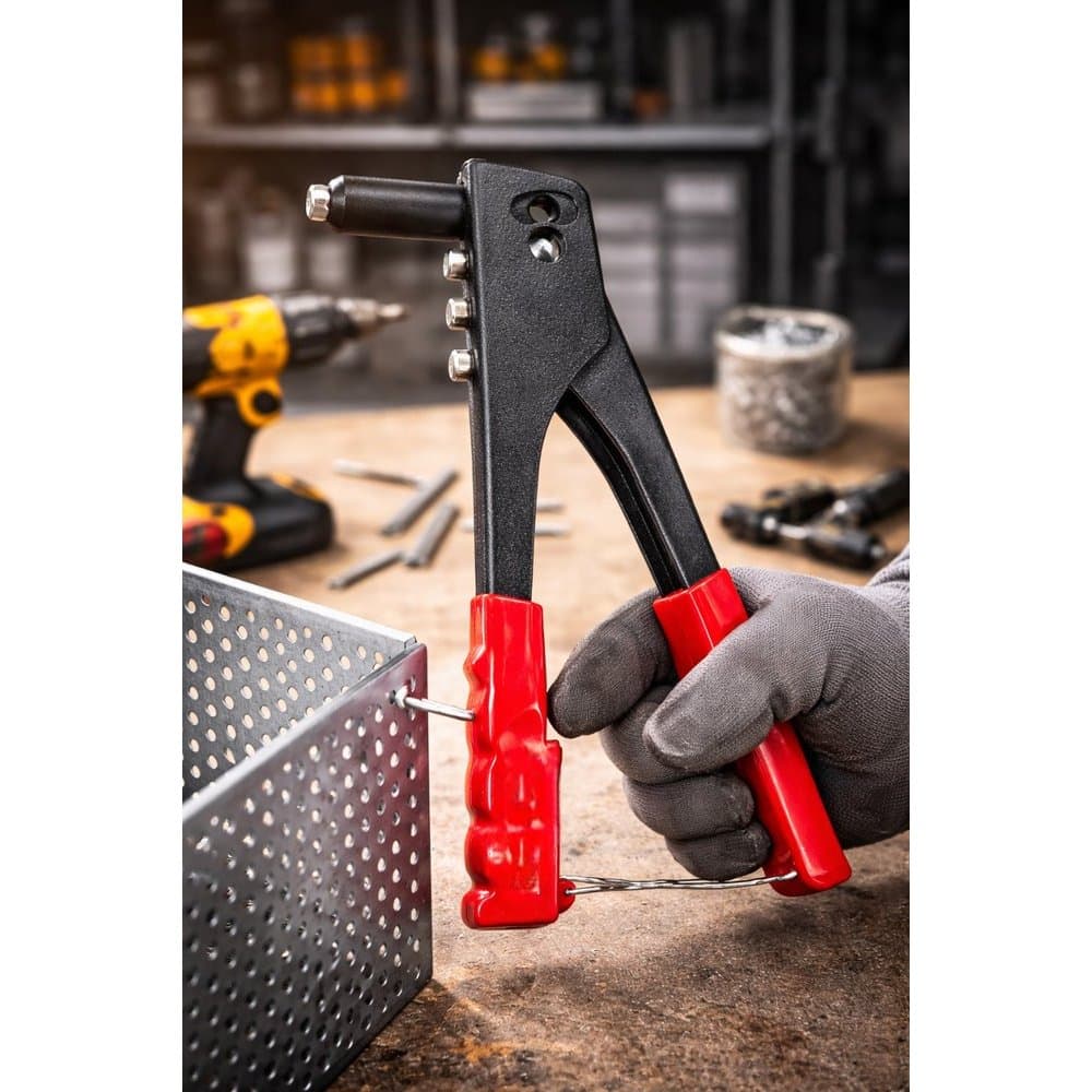 Rebitador Manual Profissional Doméstico Resistente 9.5 Pol Fixação Rebite Ferramenta Ergonômico