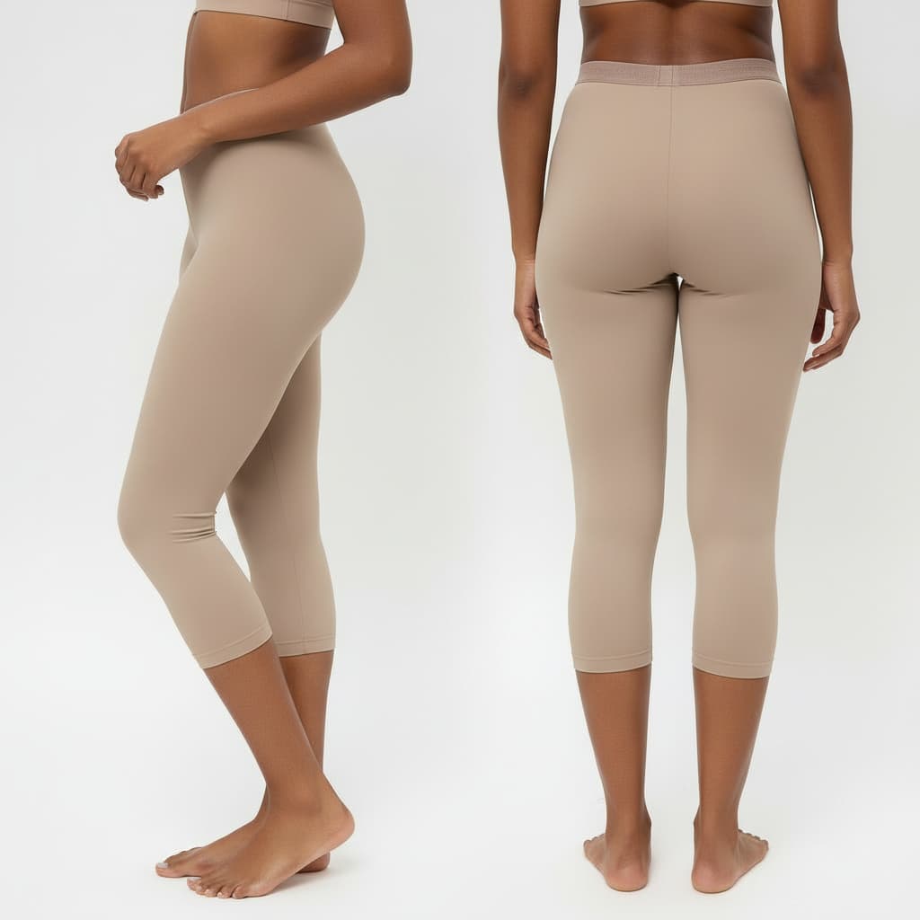 Calça Capri Segunda Pele de Poliamida Evita Transparências Previne Assaduras Tamanhos 34 36 38 40 42 44