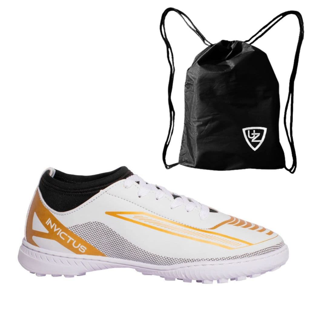 Chuteira Society Campo Invictus Cano Médio Alta Performance Original Uzze + Mochila