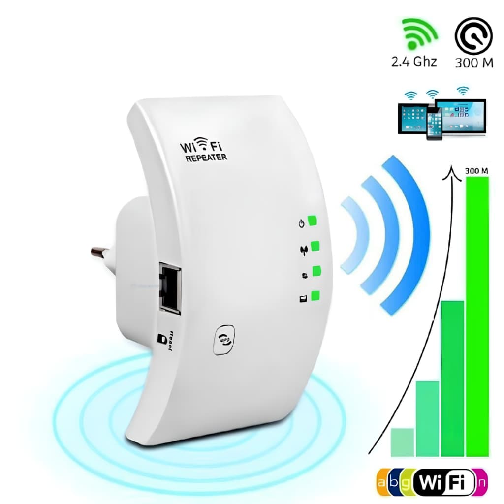 Repetidor de Sinal Wi-Fi 150Mbps 2.4GHz Porta RJ45 Modo Repetidor e Access Point Bivolt