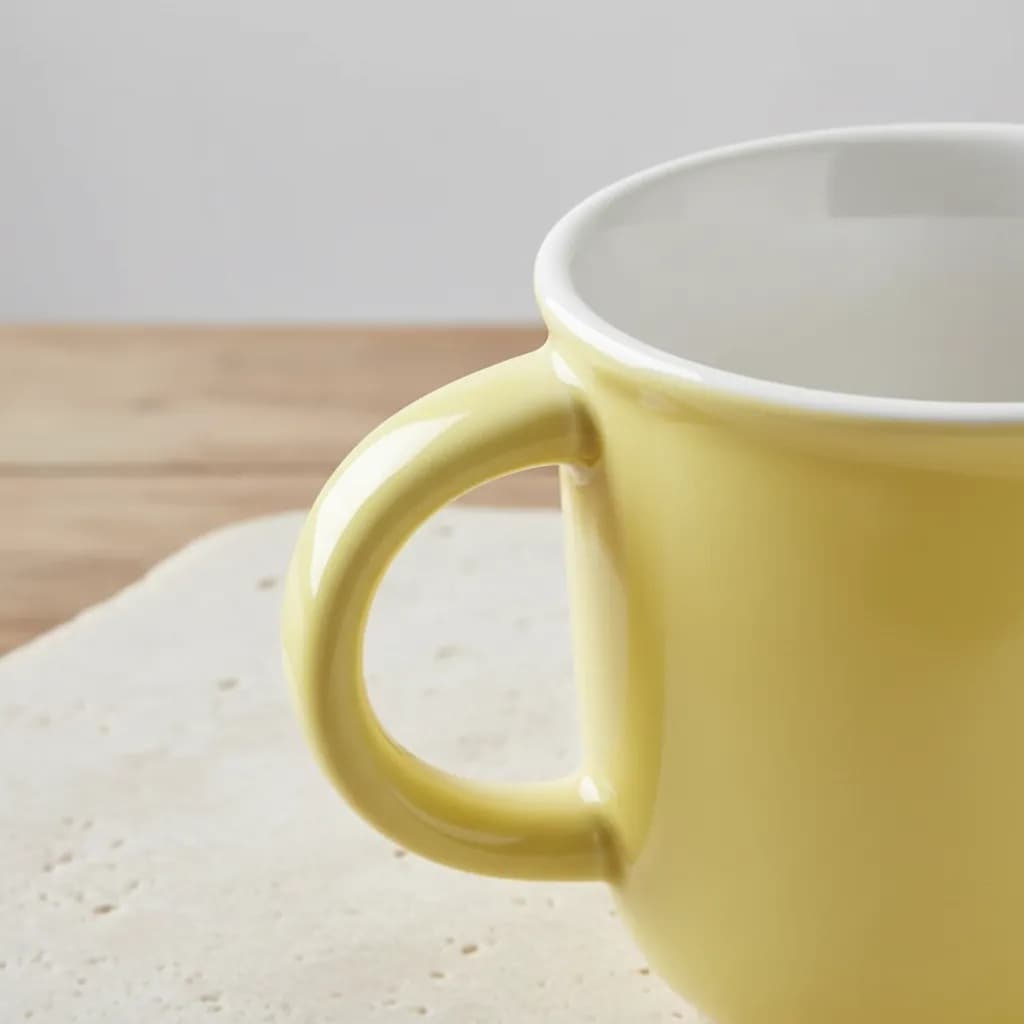 Caneca Cerâmica Bicolor 160ml Pequena e Charmosa em Cores Variadas para Uso Diário