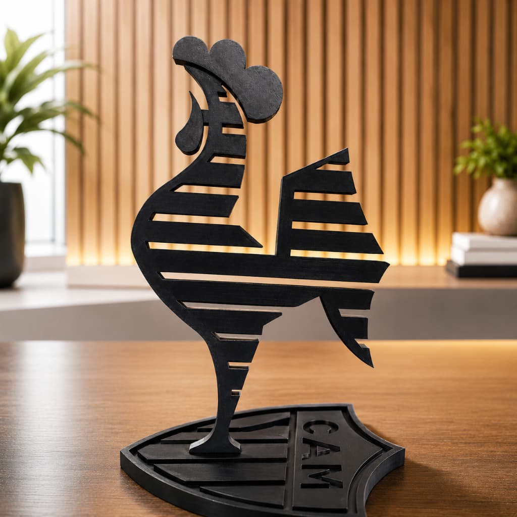 Galo Doido Decorativo Atlético Mineiro | Enfeite de Mesa | Presente Torcedor | Pai Atleticano | Galoucura