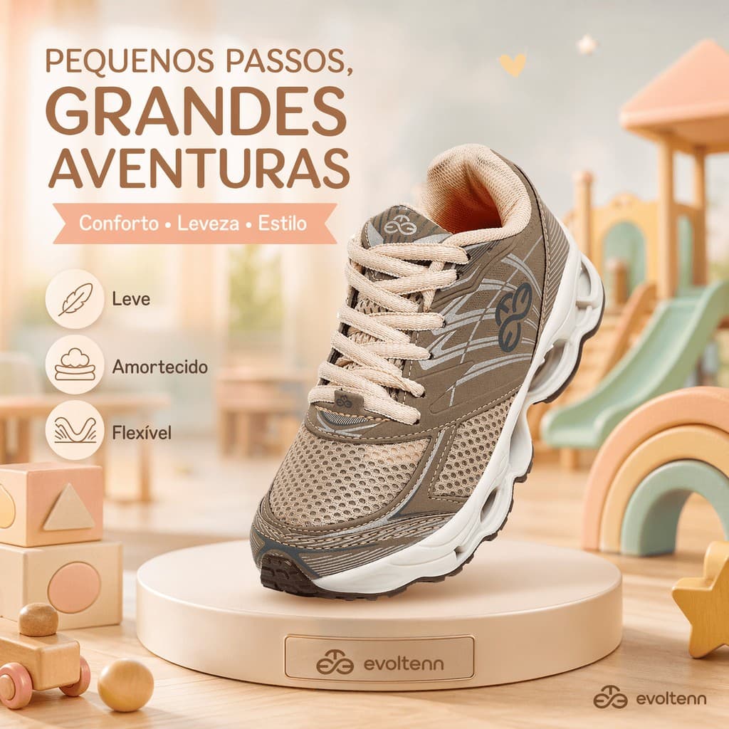 Tênis Infantil Menino Menina Escolar Passeio Dia a Dia Festa Casual Masculino Feminino Leve Confortavel Kids