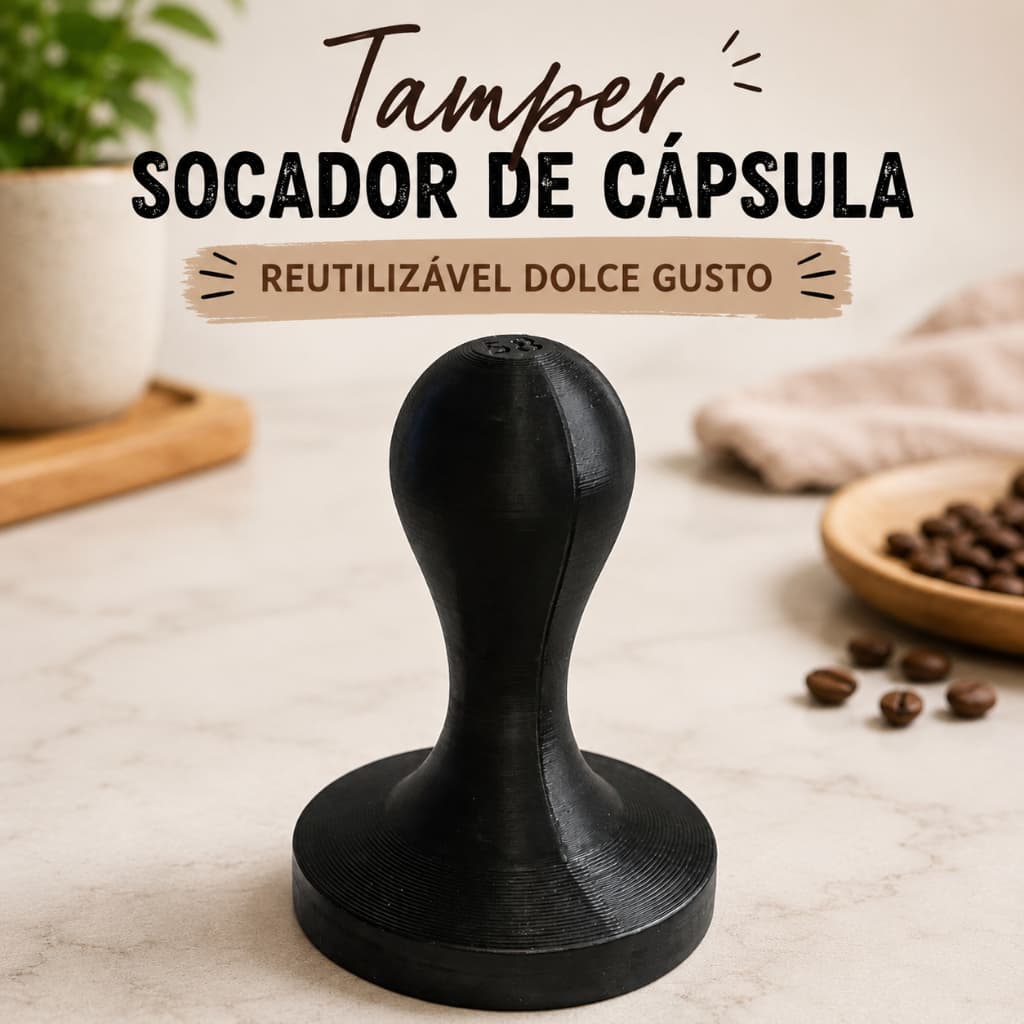 Tamper Socador Cápsula Reutilizável Dolce Gusto Cápsula Reutilizável Compactador Barista Design Anatômico ENVIO RÁPIDO
