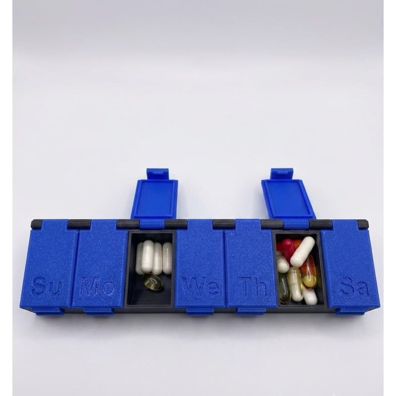 Porta Comprimidos Semanal Organizador De Remédios 7 Dias Pilulas Porta Capsulas Estojo Porta Remédio