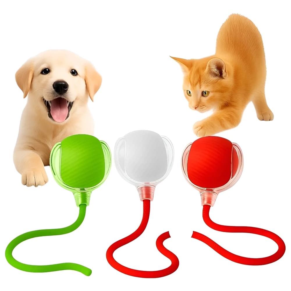Brinquedo Inteligente Para Cães E Gatos De Estimação , Bola Rolante Automática , Elétrica Recarregável
