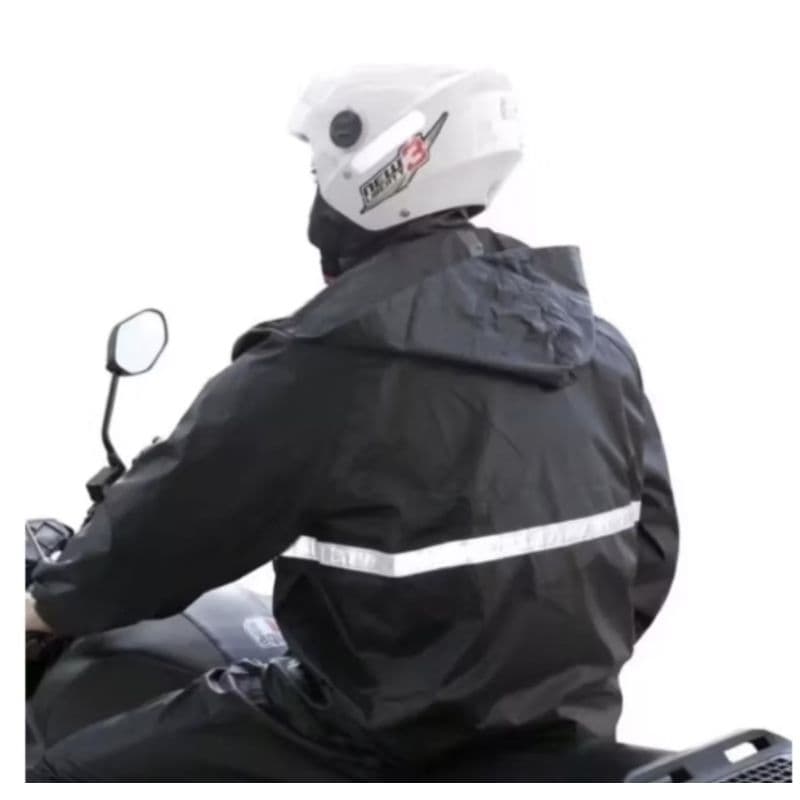 Conjunto capa de chuva Roupa para motoqueiros ciclistas impermeável