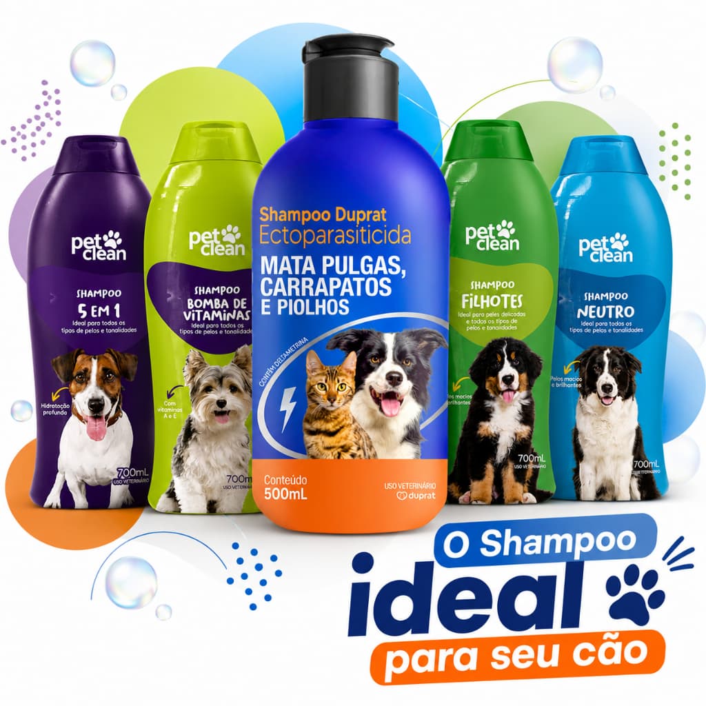 Shampoo Pet 700ml Para Cachorro Adulto e Filhote
