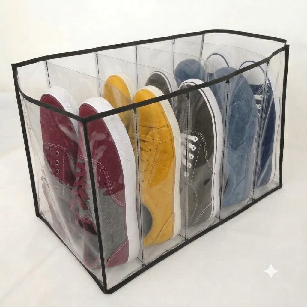 Kit 2 Sapateiras Colmeia Vertical PVC Reforçado Organizadora 5 Nichos para Sapatos e Tênis
