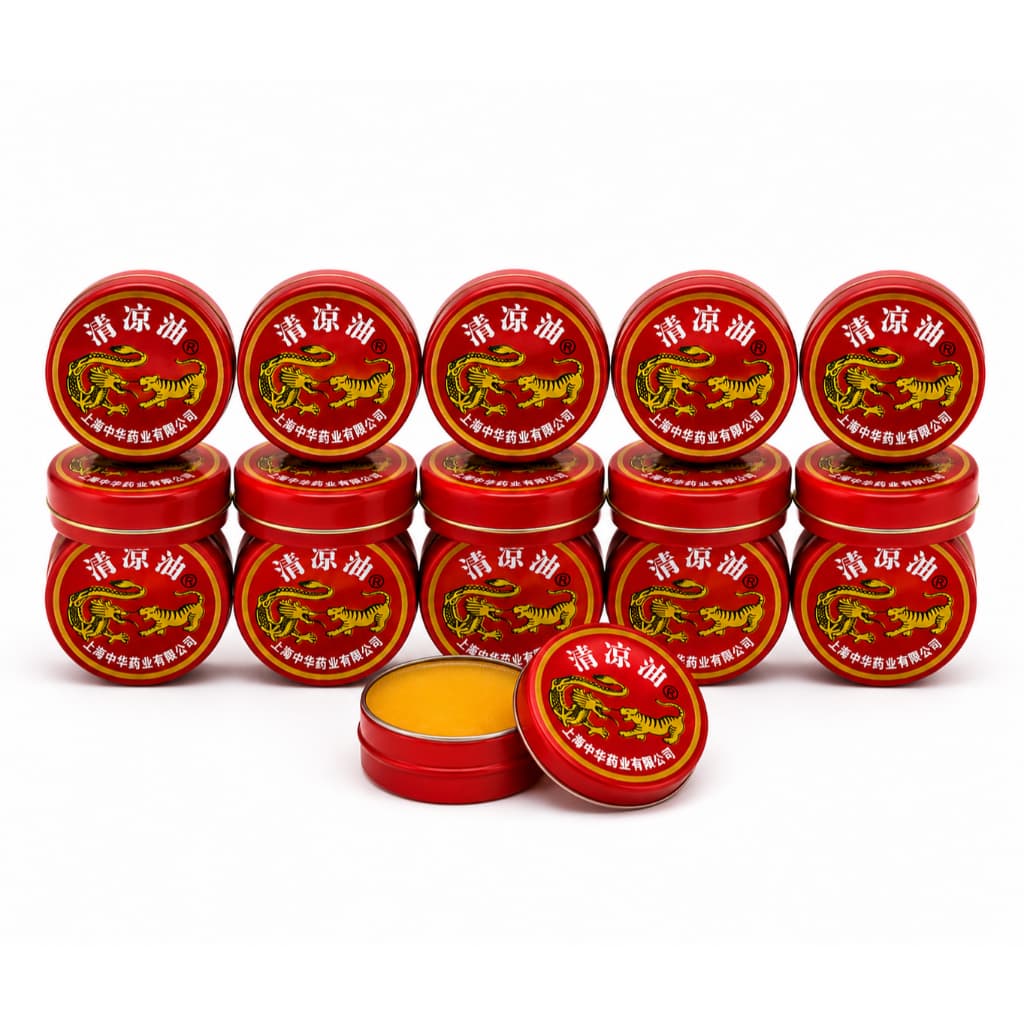 Kit Atacado 10 Pomadas Chinesas Do Tigre Dragão Original Revenda Balm Essencial Mentolado Alívio Rápido Barato