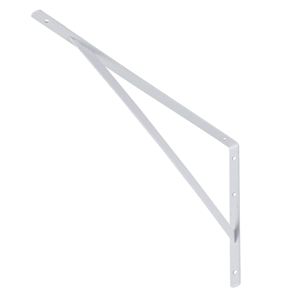 Mão Francesa Reforçada 37cm x 20cm x 1,5cm Suporte até 50kg cor branco