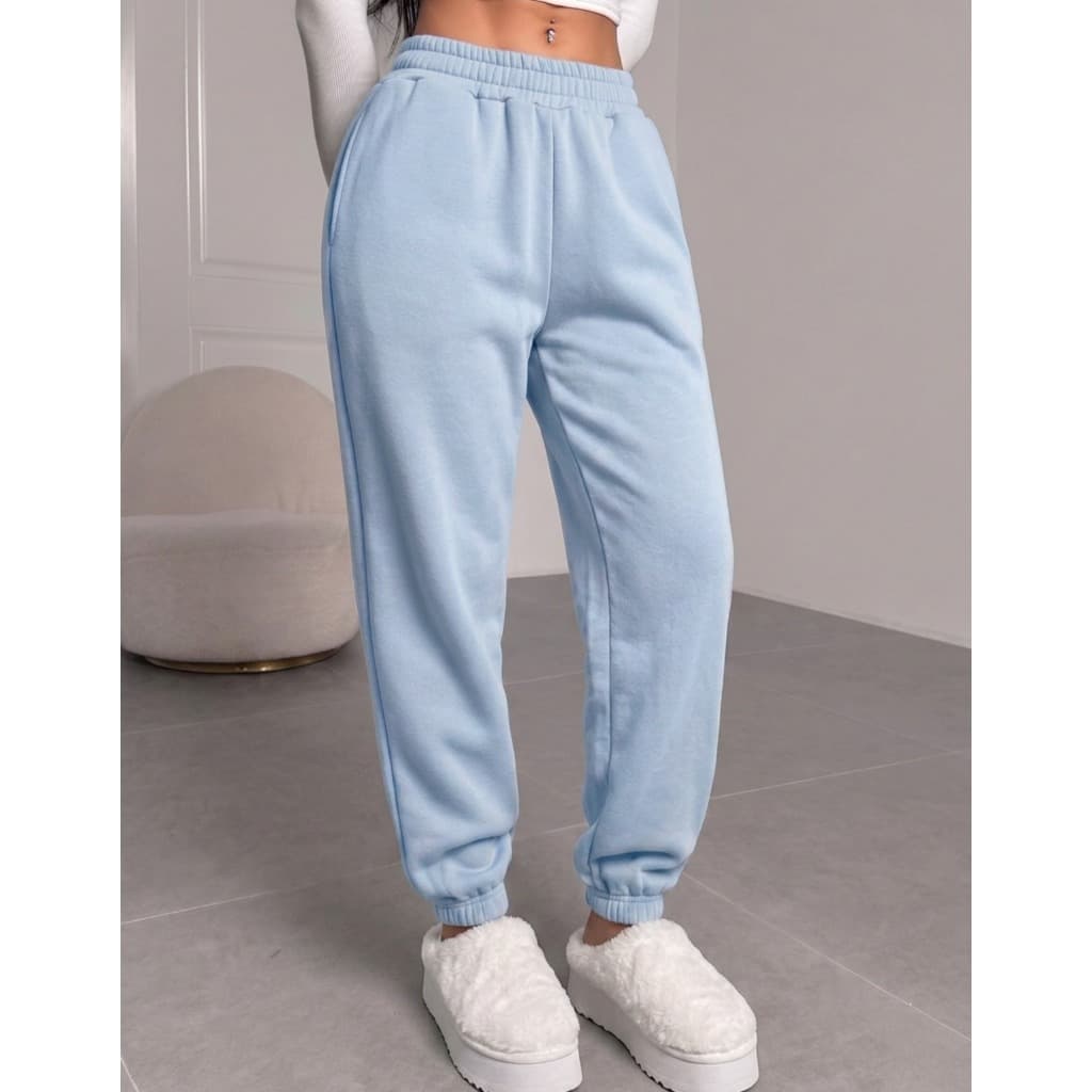 Calça Moletom Jogger Feminina Inverno Estilosa Cintura Alta Para Diversos Momentos Dia Dos Namorados 2025