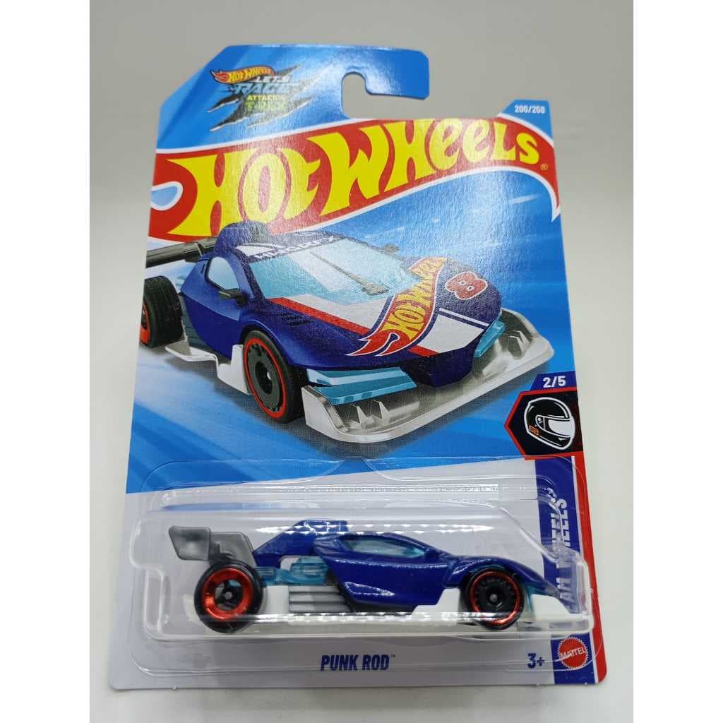 Carrinho Miniatura Hot Wheels Punk Rod Jjk36 Azul