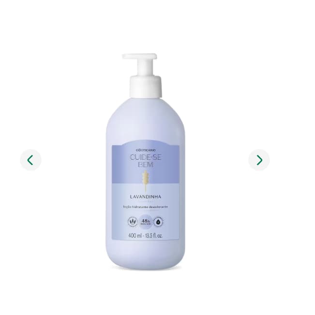 Loção Hidratante Desodorante Corporal Cuide-se Bem Lavandinha 400ml oboticario