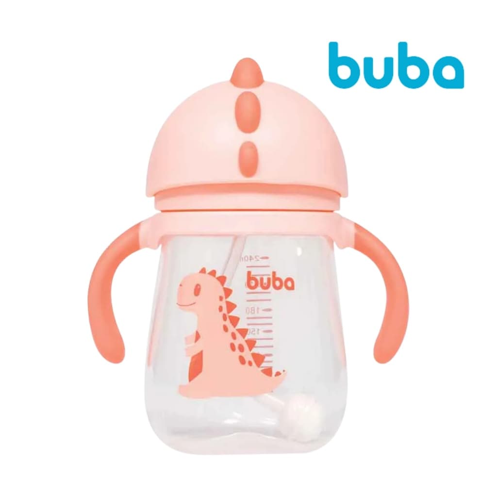 Copo de Treinamento Dino Rosa - Buba