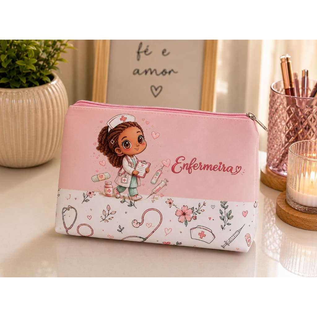 Necessaire Enfermeira Personalizada | Estojo Necessaire Profissão