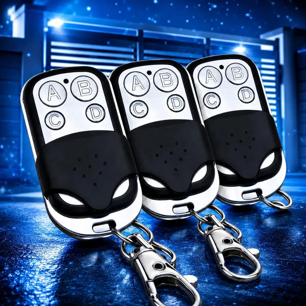 Controle Remoto Universal 433 Mhz Compatível Com Porta De Garagem 4 Botões