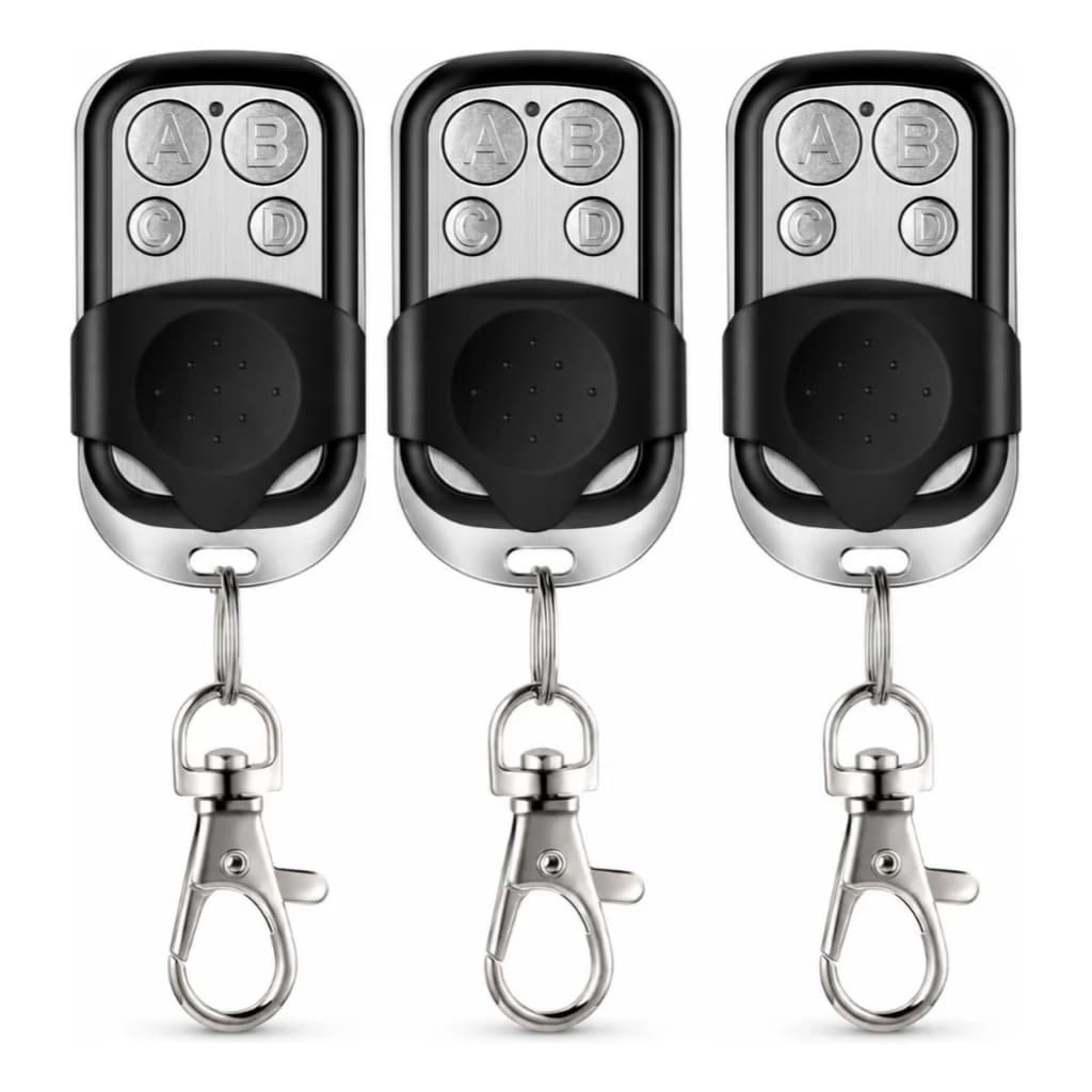 Controle Remoto De Portão Eletrônico Para Garagem Automática 433Mhz 4 Botões Residencial Universal