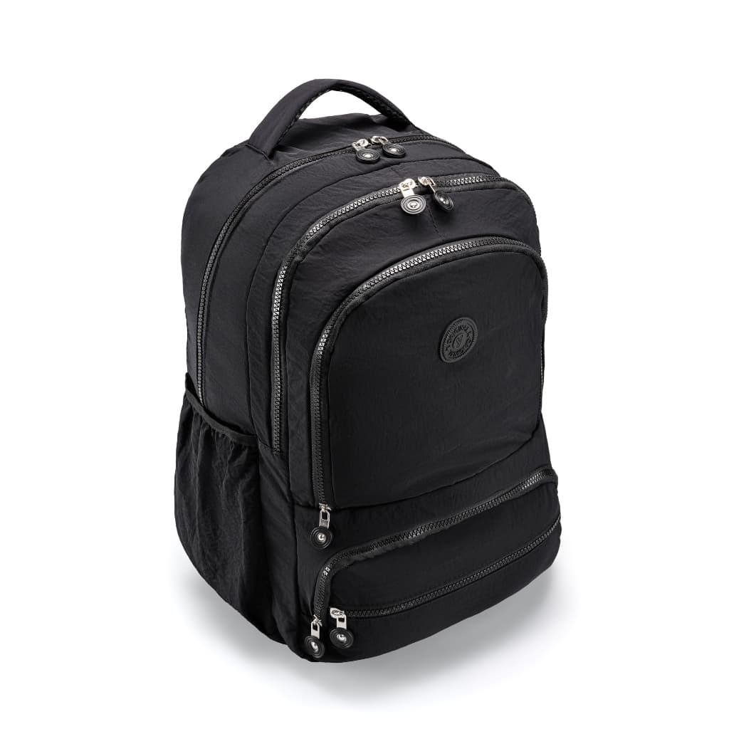 Mochila Com Compartimento Para Notebook Preta Com Bolso Frontal