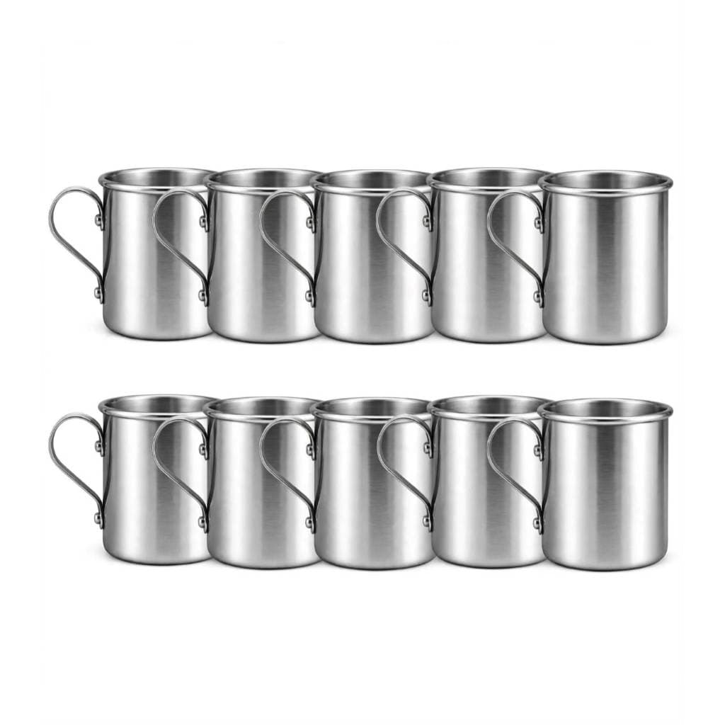 Kit 10 Canecas Alumínio Moscow Mule 350ml P/ Sublimação