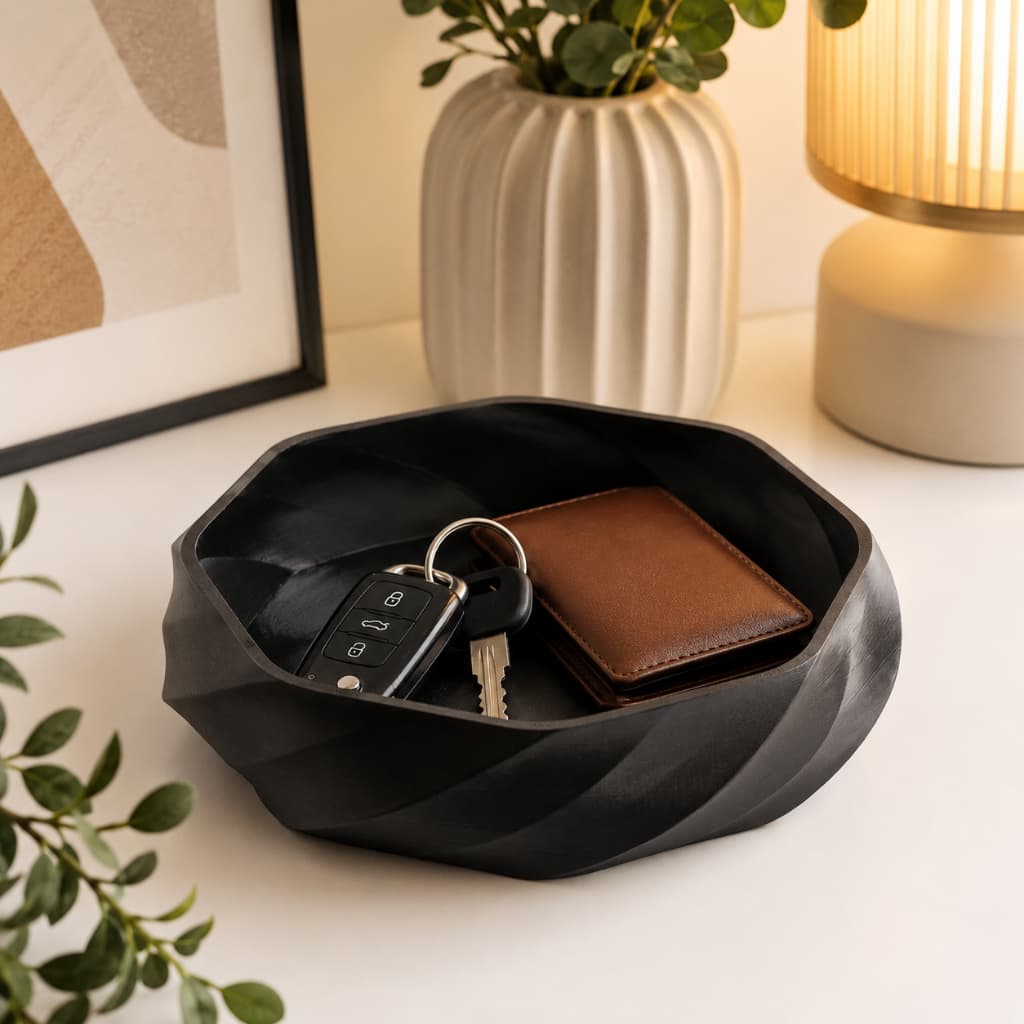 Bandeja Organizadora Porta Chaves Minimalista Decorativo Moderno Para Mesa Cabeceira Hall Aparador